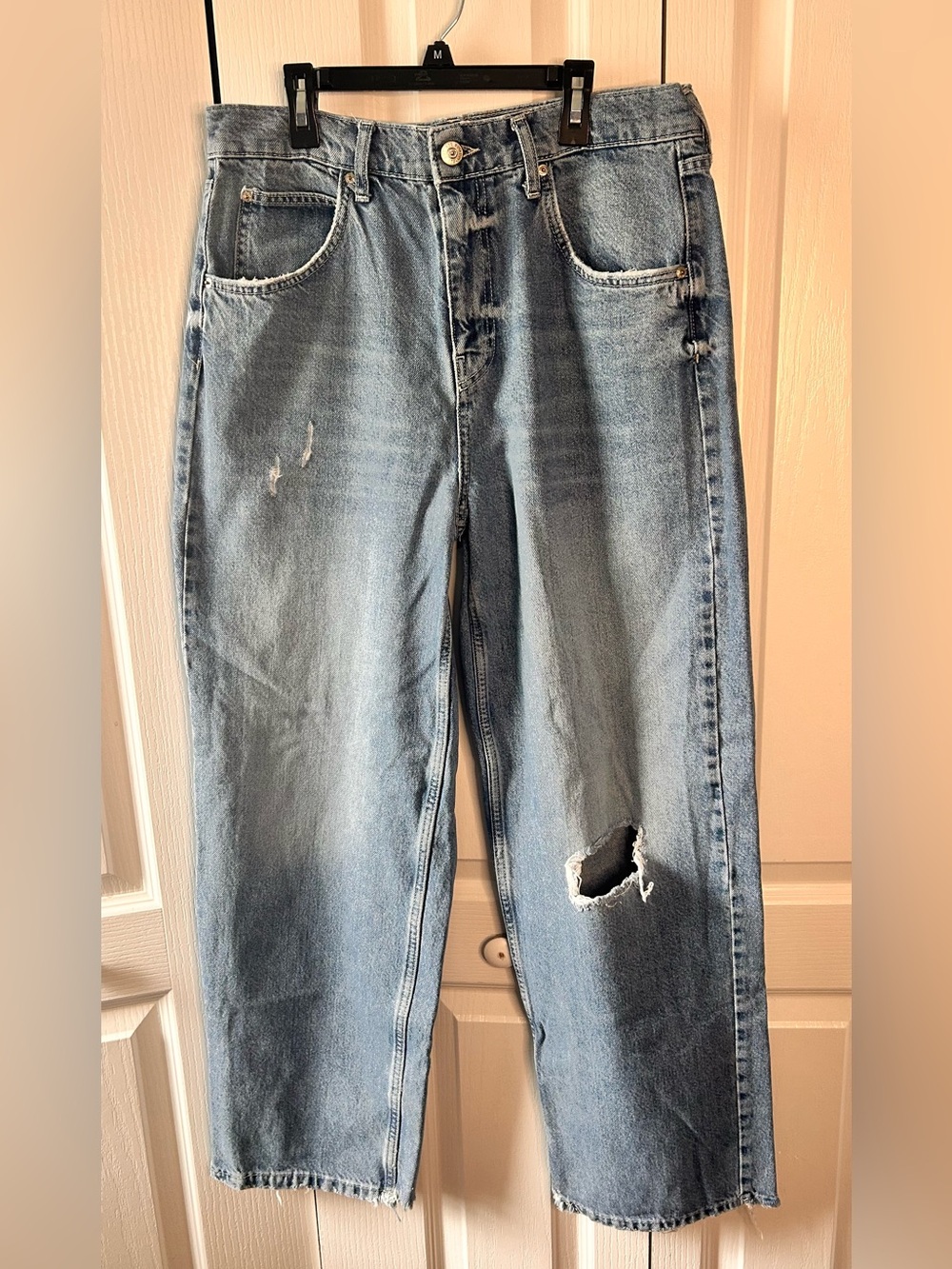 BDG Boyfriend Jeans Women's Relaxed High Rise Grunge Straight Leg Distressed 31